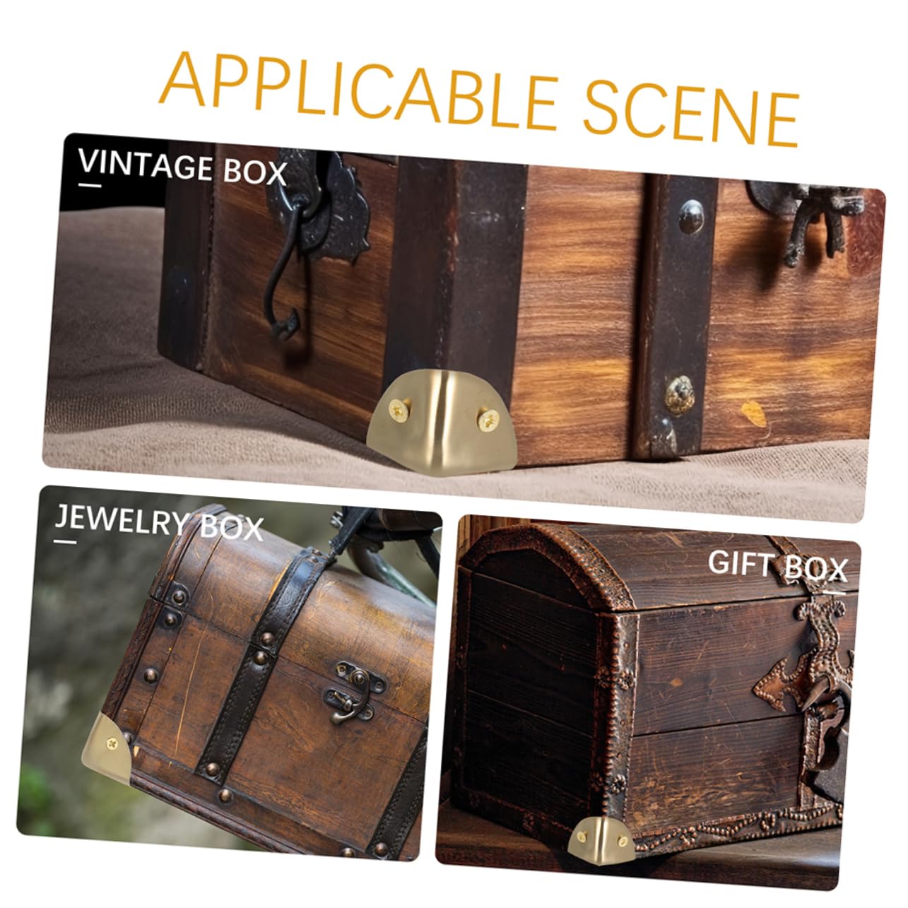 Amazon.co.jp: ORFOFE 12個製ボックスコーナープロテクター ステンレス